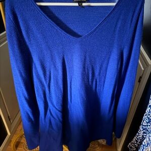 Eileen Fisher Royal Blue Knit Top